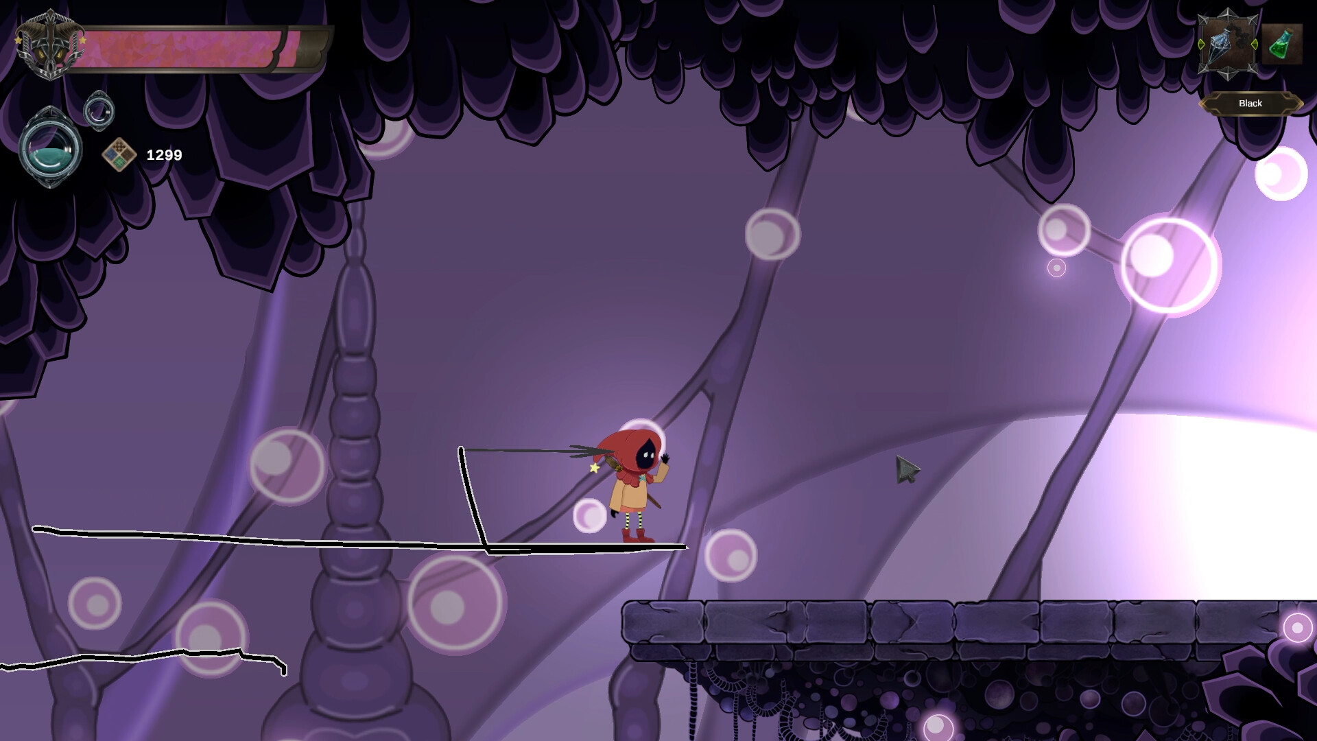 An in-game scene from Canvania